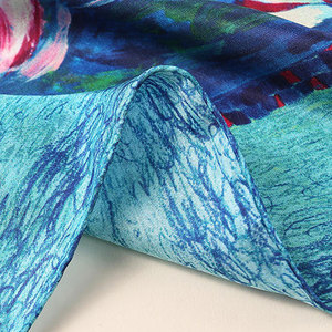 Silk Scarf Modern Pattern Fabric For Office Casual Travel And Daily Lifestyle Wear Silk Scarf - Product Image 4
