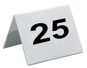 Numéros de table imprimés sur carte plastique, écologiques, Henry Foodservice, prix bas - Product Image 3