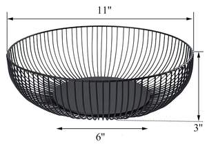 Panier à fruits en fil métallique pour le pain, les collations, les articles ménagers, rangement pour la cuisine et le salon, bol à fruits, porte-légumes - Product Image 6