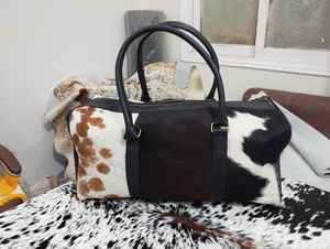 Bolsa de Viaje de Cuero Genuino, Estilo Vintage, con Cierre, Hecha a Mano, Duradera, Ligera y Portátil, Grande - Product Image 4