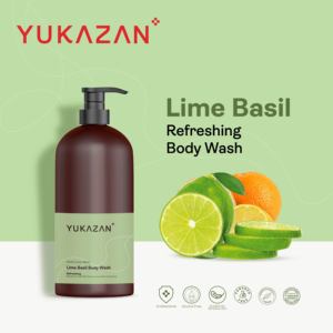 Gel de Ducha Yukazan Lime Basil de Malasia, 850 ml, Marca de Primera Calidad, Frescura para Niños y Adultos, Botella con Bomba Grande - Product Image 3