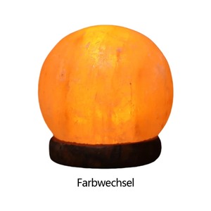 Lámpara de sal del Himalaya, luz LED de noche, Base de flores tallada, luz LED de mesa de ambiente para la decoración del dormitorio del hogar, artesanías naturales - Product Image 6