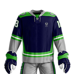 Uniforme de hockey sur glace élégant pour hommes, tenue d'équipe confortable et durable, design moderne, vêtements d'entraînement performants - Product Image 3