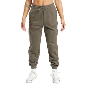 Vente en gros de pantalons de sport surdimensionnés de luxe pour femmes pantalons de sport en polaire de haute qualité logo personnalisé décoration en dentelle course à pied Fitness hiver - Product Image 1