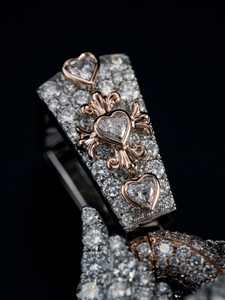 Pendentif personnalisé en argent 925 plaqué rhodium 3D, motif animal, visage de loup, avec moissanite - Product Image 6