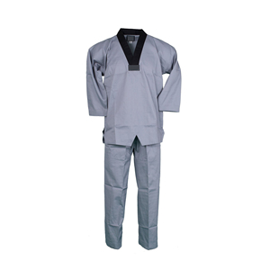 Uniforme de Taekwondo Personalizable y Duradero, Conjunto Completo con Cuello en V, Ropa Exterior de Artes Marciales, Pantalones de Poliéster/Algodón para Principiantes - Product Image 3