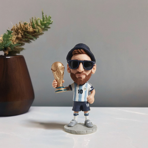Tùy Chỉnh Argentina Bóng Đá Sao Nhựa Bobble Đầu Trò Chơi Lưu Niệm Bức Tượng Xe Trang Trí Trẻ Em Của Quà Tặng Văn Phòng Bàn Trang Trí - Product Image 5