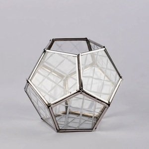 2026 Latest Designer Glass Geometric Shape <b>Hurricane</b> Candle Holder for Home and Events Decoration - Product Image 5