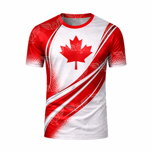 Camiseta Deportiva Sublimada con Bandera Nacional para Hombre, Diseño de EE. UU., Canadá y México, Jersey Atlético Transpirable de Secado Rápido para Equipos y Aficionados - Product Image 3