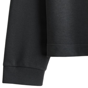 Sweat-shirt à col personnalisé pour femme, pull décontracté en polaire à manches longues avec poignets côtelés, vêtement d'hiver premium pour le streetwear - Product Image 5