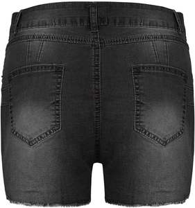 Trendy women shorts made with premium denim fabric and modern fashion inspired streetwear design. - Product Image 2