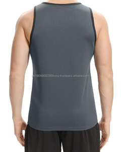 เสื้อกล้ามออกกำลังกายผู้ชาย ดีไซน์ยอดนิยม ขายดี เสื้อกีฬา เสื้อผ้าออกกำลังกาย แขนกุด คอกลม สายเดี่ยว - Product Image 3