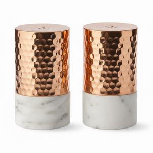 Wholesale Modern Luxury Copper Hammered <b>Salt</b> And <b>Pepper</b> <b>Shaker</b> Metal Tabletop Spice <b>Shakers</b> For Kitchen & Restaurant Use - Product Image 3