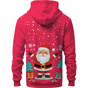 Sudadera unisex con capucha de Papá Noel, suave, para la temporada navideña, disponible en todos los colores. - Product Image 5