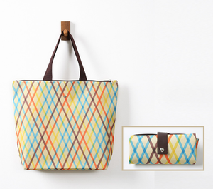 Sac à main en jute naturel laminé avec logo personnalisé, sac de shopping promotionnel écologique réutilisable - Product Image 1