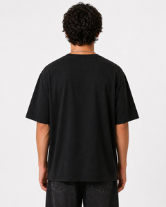 Camiseta de cuello redondo para hombre, de alta calidad, lisa, de 300 g/m², con logotipo personalizado con pedrería, estilo oversize, para verano - Product Image 3