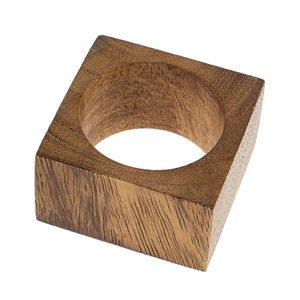 Modern Luxury Designer Wooden Napkin Rings Weddings Dinner Festive Occasion Customized Handcrafted Durable Eco-Friendly Tabletop - Product Image 6