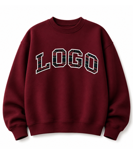 Pull à col roulé oversize pour femme, en coton 100% premium, tricoté, à manches courtes, sweat-shirt d'hiver avec logo frontal, respirant - Product Image 5