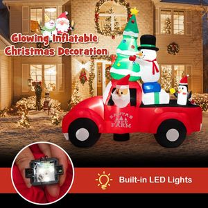 Babbo Natale Gonfiabile al Volante di un'Auto - Decorazione Natalizia da Esterno Larga 2,4 Metri con Luci LED e Compressore d'Aria - Product Image 4