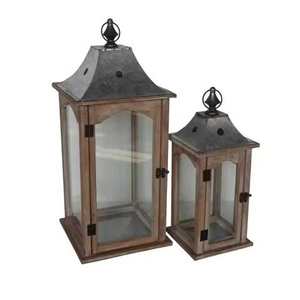 Farol Negro Largo de Alta Demanda para Decoración de Interiores en Villas, Iluminación de Suelo y Mesa, Portavelas Decorativo de Metal - Product Image 2