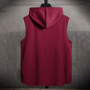Lightweight Summer Men's <b>Sleeveless</b> <b>Hoodie</b> Fitness Gym Training Tank Style Pullover Breathable Jersey Active OEM Custom Factory - Product Image 2