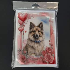 Belgian Tervuren Valentine Roses A7 <b>Greeting</b> <b>Cards</b> Pack of 8 Blank <b>Note</b> <b>Cards</b> with Envelopes Whimsical 5x7 Size - Product Image 3