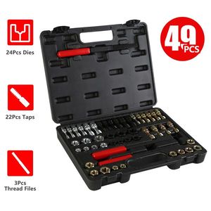 49pcs Auto Repair Tool Kit Includes 24 Rethreading Dies and 22 Rethreading Taps Thread Chaser and Repair Tool Set - Product Image 3