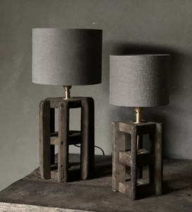 Lampe de table rustique en coton, style industriel, lumière d'appoint vintage, décoration de chambre à coucher et de salon de style ferme - Product Image 2
