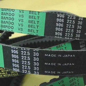 (Made in Japan) Bando Belt 906X22.5X30X10, 906 22.5 30 for Honda SH, Pantheon, S-Wing 125/150 (23100-KGG-9110 / 23100-KGG-911)