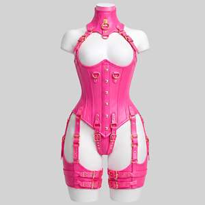 Conjunto de Arnés de Cuero Estilo Bondage Sexy, Lencería Fetichista de Tela No Tejida - Product Image 1