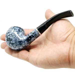 Pipe à tabac en bois de qualité supérieure, fabriquée à la main, finition en bois naturel, prise en main confortable, pipe à fumer durable - Product Image 5