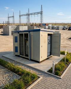 สถานีไฟฟ้าสำเร็จรูปแบบระบายความร้อนด้วยน้ำมัน สามเฟส 20KV ถึง 400V คุณภาพสูง คุ้มค่า ประหยัดต้นทุน พร้อมโครงสร้างสำเร็จรูป - Product Image 2