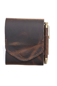 <span class=keywords><strong>Portafoglio</strong></span> Lungo Vintage in Vera Pelle con Chiusura <span class=keywords><strong>a</strong></span> Bottone, Fatto <span class=keywords><strong>a</strong></span> Mano, Fodera in Camoscio, Decorato con Bottoni - Product Image 3