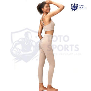 Conjunto de Yoga para Mujer, Moderno, Cómodo, Ajustado, Transpirable, de Alto Rendimiento para Correr y Hacer Ejercicio, para Adultos - Product Image 3