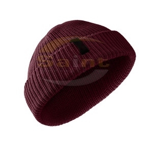 Classic Winter Knit Common Customizable Adjustable Cotton <b>Wool</b> <b>Beanie</b> <b>Hat</b> Unisex Lightweight Casual Fashion Daily Wear Outdoor - Product Image 3
