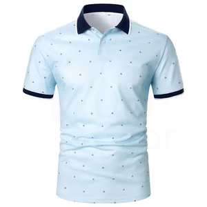 Producto Superior, Último Diseño, Camiseta de Punto Sólida para Hombre, de Alta Calidad, Secado Rápido, Informal, Deportiva, para Golf, al por Mayor - Product Image 1