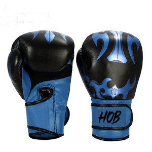 Gants de boxe noirs en gros à doigts entiers pour l'entraînement de combat, gants de boxe robustes, équipement sportif de haute qualité - Product Image 3