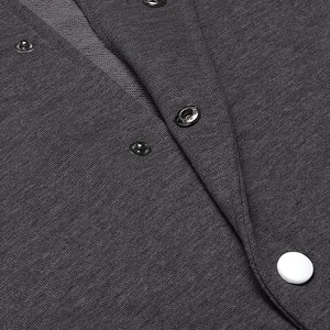 Blouson universitaire personnalisé en molleton pour homme – Coupe décontractée, coupe-vent, respirant, col montant zippé - Product Image 4