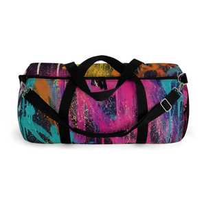 Sac de voyage décontracté grande capacité en polyester avec fermeture éclair, imprimé abstrait coloré, style Protect Style Apparel - Product Image 4