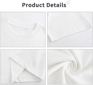 เสื้อยืดคอกลมแขนสั้นทรงโอเวอร์ไซส์สำหรับผู้หญิง สีพื้น ผ้าฝ้าย 100% ทรงหลวม สวมใส่สบาย ระบายอากาศได้ดี เหมาะสำหรับฤดูใบไม้ผลิและฤดูร้อน - Product Image 6