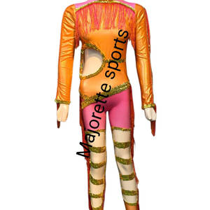 Traje de Danza para Mujer, Tejido Elástico, Ajustado, de una Pieza, para Actuaciones, Cómodo para Prácticas en el Escenario - Product Image 5