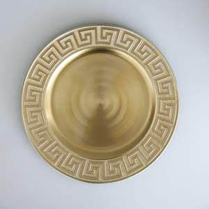 Plato de Metal para Servir, Diseño Redondo, para Decoración de Bodas y Hogar, Plato de Metal para Servir Pasteles - Product Image 6