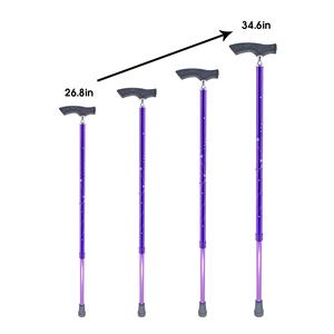 Bâton de marche violet ergonomique pour produits de santé avec poignée composite en aluminium EVA idéal pour les cadeaux et le soutien des aînés - Product Image 2