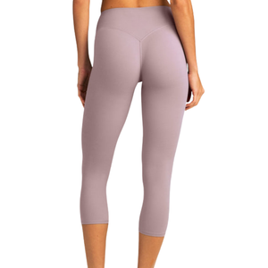 Leggings Cortos 3/4 para Mujer, Cintura Alta, Pantalones Deportivos Elásticos y Cómodos para Gimnasio, Fitness, Yoga, Ropa Deportiva, Personalización OEM ODM, Venta al Por Mayor - Product Image 2