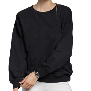 เสื้อสเวตเชิ้ตผู้ชาย แขนเสื้อแบบแร็กแลน คอวี ทรงปกติ สวมใส่สบายๆ สำหรับฤดูใบไม้ร่วง ผลิตจากผ้าฝ้าย 100% - Product Image 5