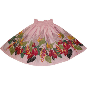 Falda Casual de Verano para Mujer, Estilo Vintage Hawaiano, con Bordado Floral Tropical, Transpirable, Hasta la Rodilla, Ecológica - Product Image 2