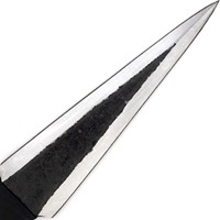 Couteau de chasse droit artisanal UMERO FAROOQ, style médiéval, en acier au carbone, lame à pointe clip, longueur totale de 12 pouces, personnalisable et fabriqué sur mesure (OEM)