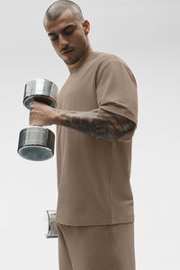 T-shirt Homme Oversize en Coton 100% Personnalisable Col Rond Streetwear Décontracté – Vente en Gros - Product Image 4