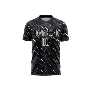 Camiseta de Fútbol Personalizada con Impresión por Transferencia de Calor, Manga Corta, 100% Poliéster, Transpirable, Ropa Deportiva de Equipo, Calidad Profesional - Product Image 1