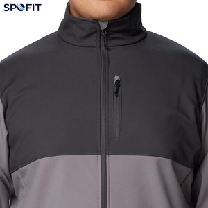 Custom Men's Fleece <b>Jacket</b> Breathable Windproof Full Zip Stand Collar Outdoor Sports <b>Jacket</b> OEM Winter Wear - Product Image 5